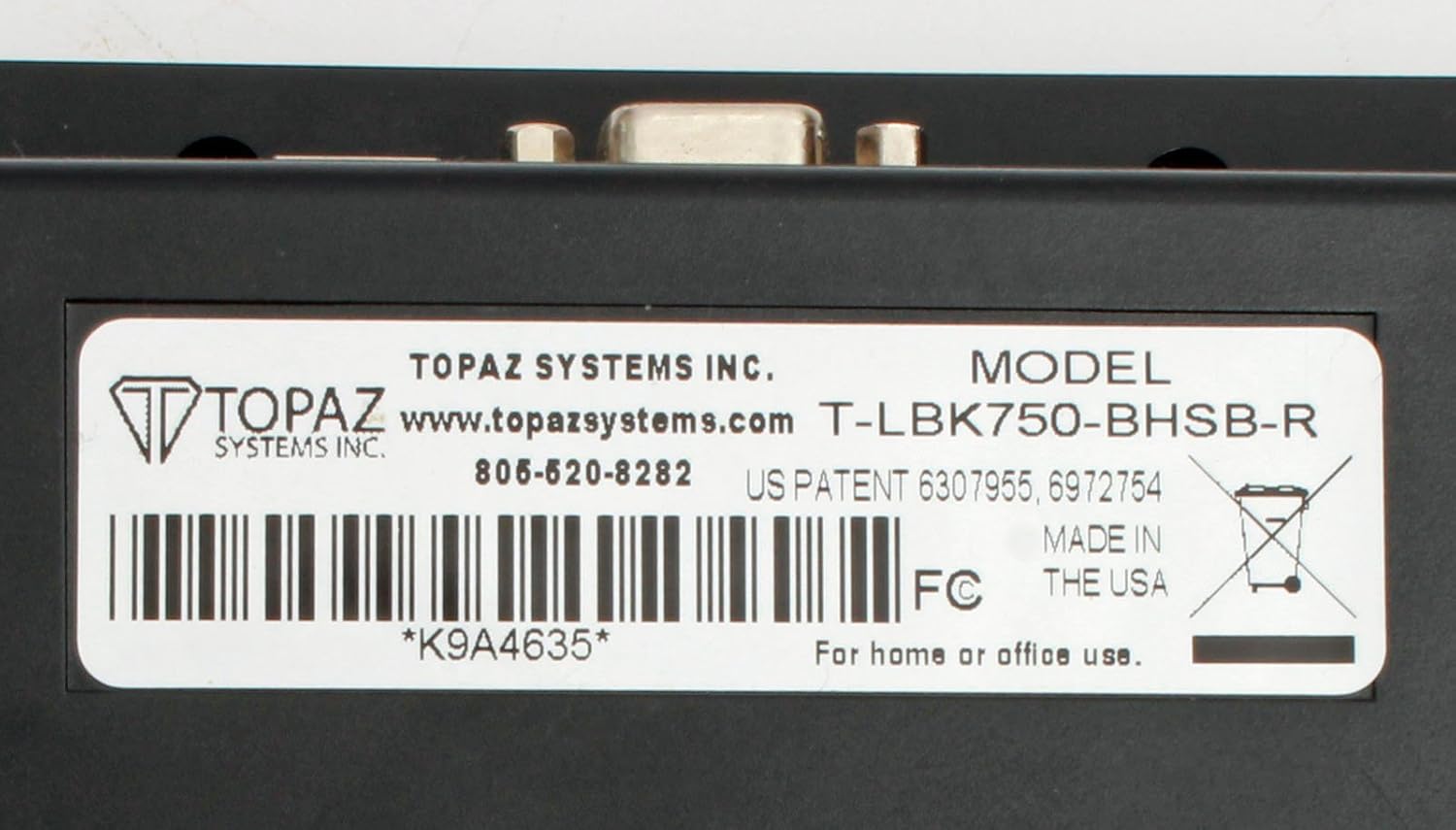 Backlit 4x3 LCD Signature Capture Pad Dual Serial/USB Y5975