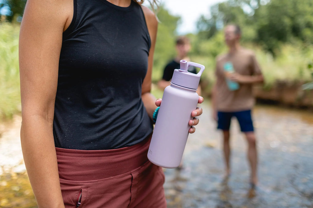 32oz Vacuum Insulated Stainless Steel Water Bottle with Straw and Chug Lid W9653