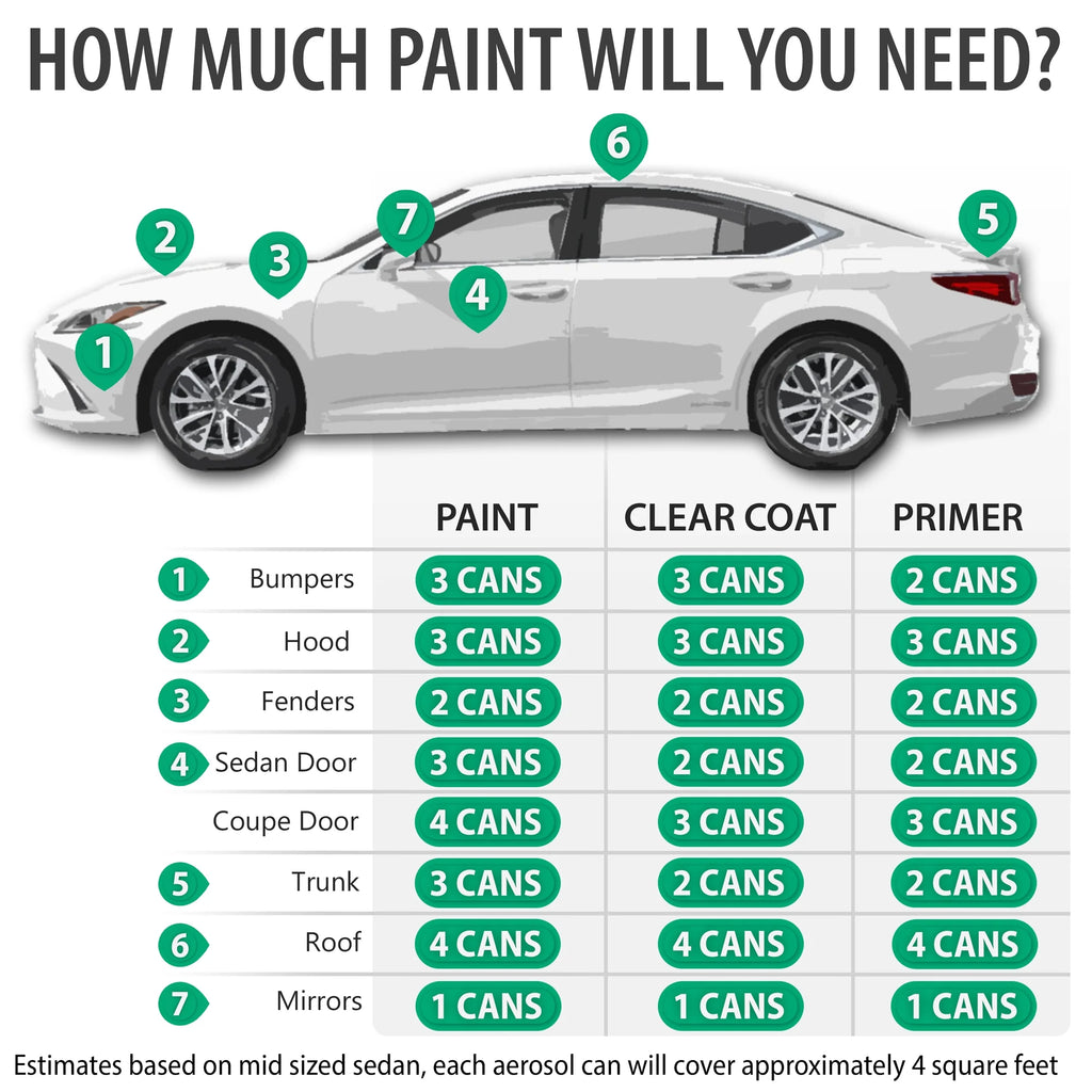 Automotive Touch Up Paint Spray Essential Kit Y75495