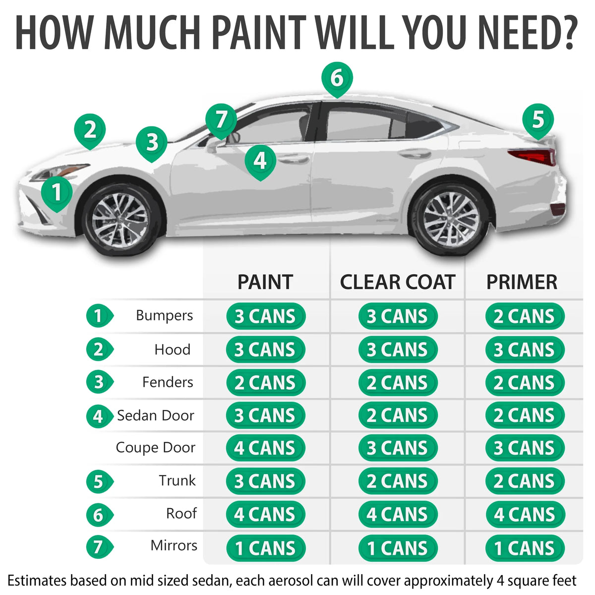 Automotive Touch Up Paint Spray Essential Kit Y75495