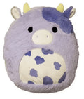 16" Fuzzy Blue Spotted Cow Plush Toy F7577