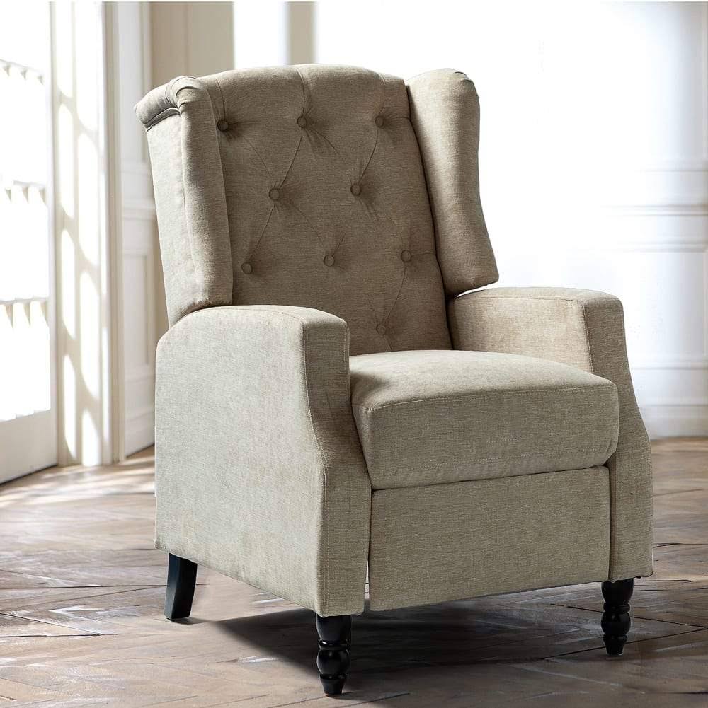 Pink Tufted Manual Recliner C16822