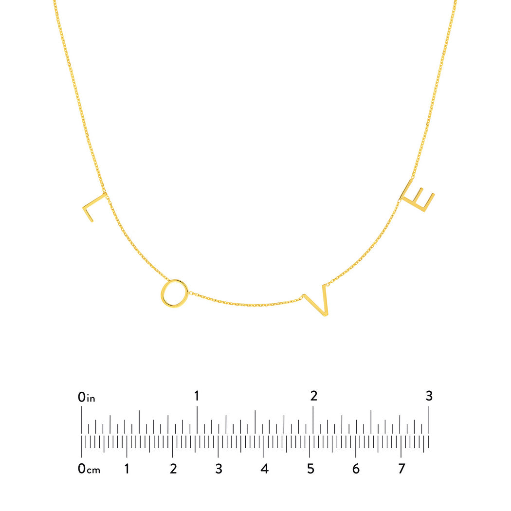 14k Yellow Gold Adjustable Necklace 18 Inch U219