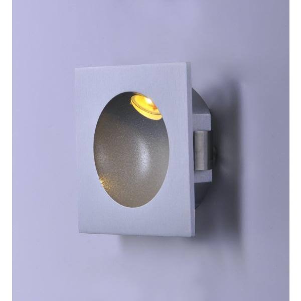 Satin Aluminum LED Step Light A334