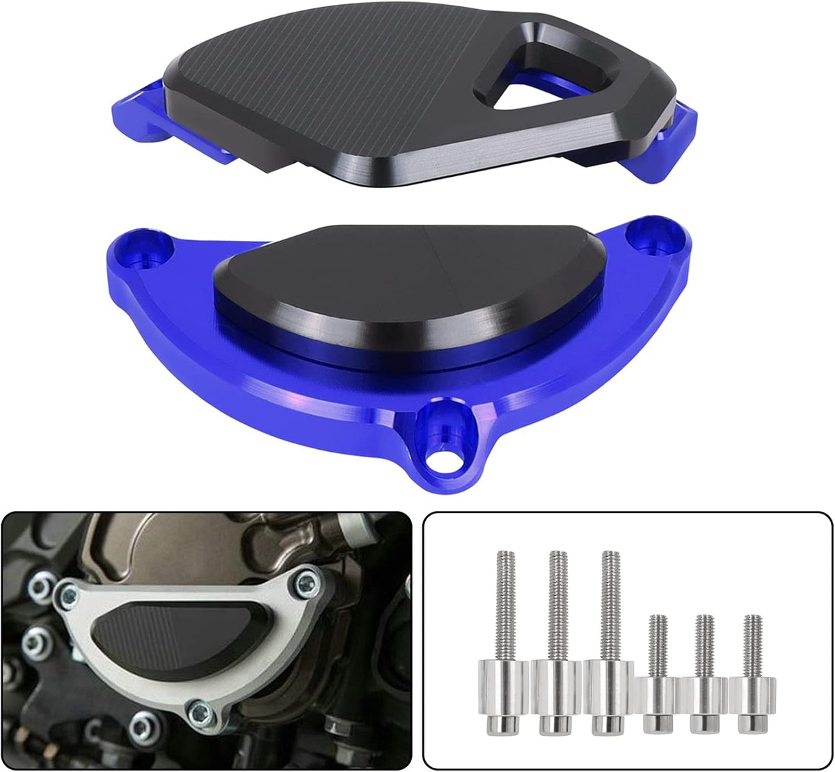 Engine Guard Cover Frame Protector for Yamaha MT10 2016-2019 Red Pack of 2 L28206