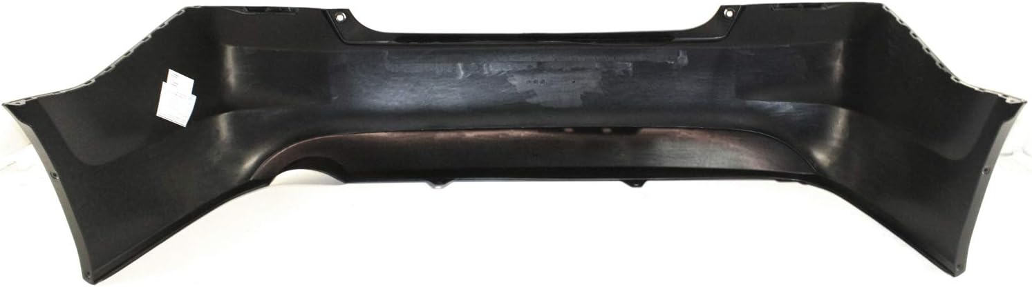 Rear Bumper Cover Primed with Single Exhaust Hole 4 Cyl Sedan M842