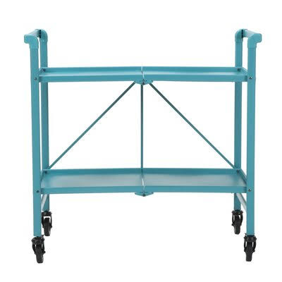 Teal Bar Serving Cart S285