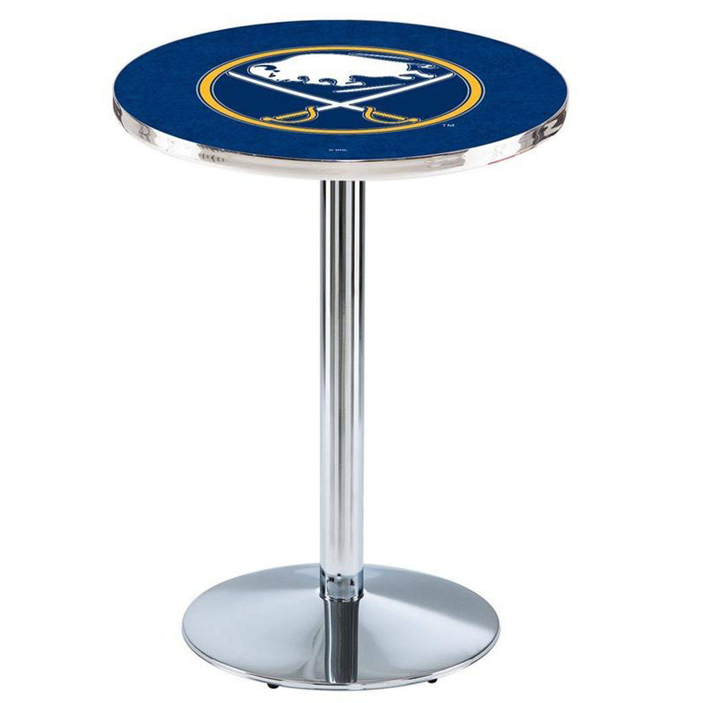 Chrome Buffalo Sabres Pub Table 36 inch W224