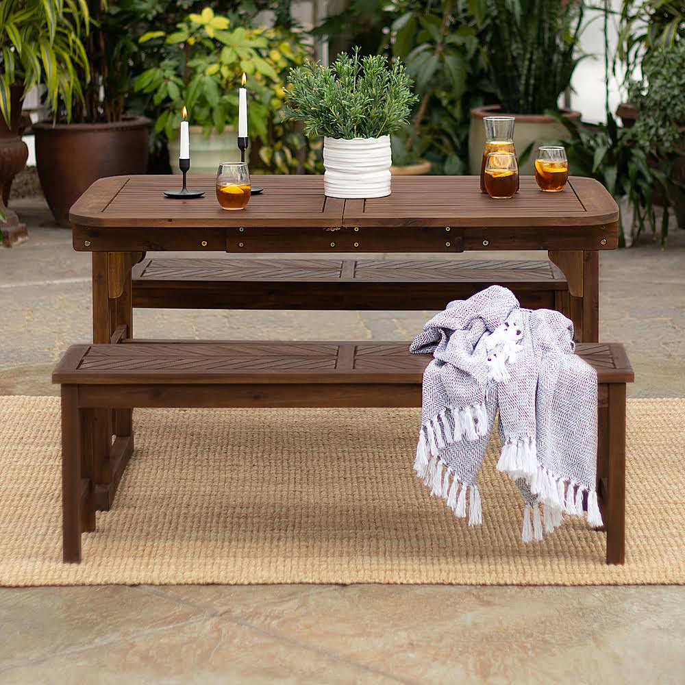 3-Piece Windsor Patio Dining Set Dark Brown M928273