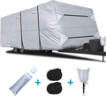 Rip-Stop RV Cover Fits 22'1" - 24' Long Motorhome, Waterproof Camper Cover with Gutter Covers, Adhensive Repair Patch Y454855