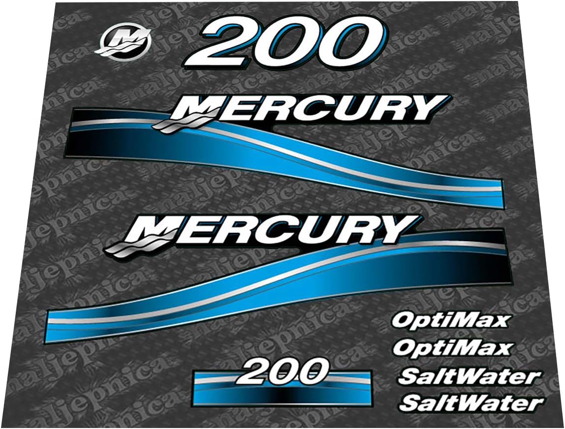 2005-2007 Outboard Replacement Decal Set F200