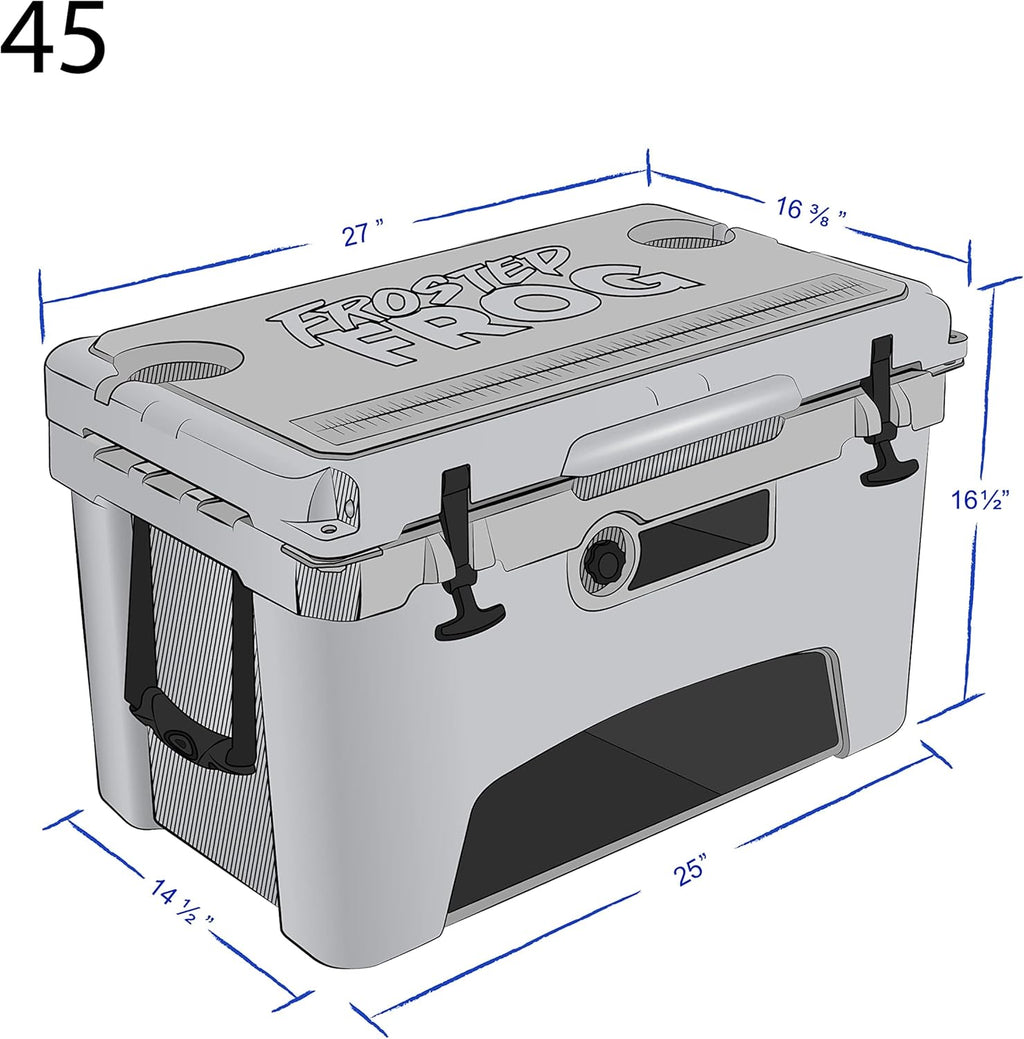Orange White and Black Camo 45 Quart Insulated Cooler Z483568