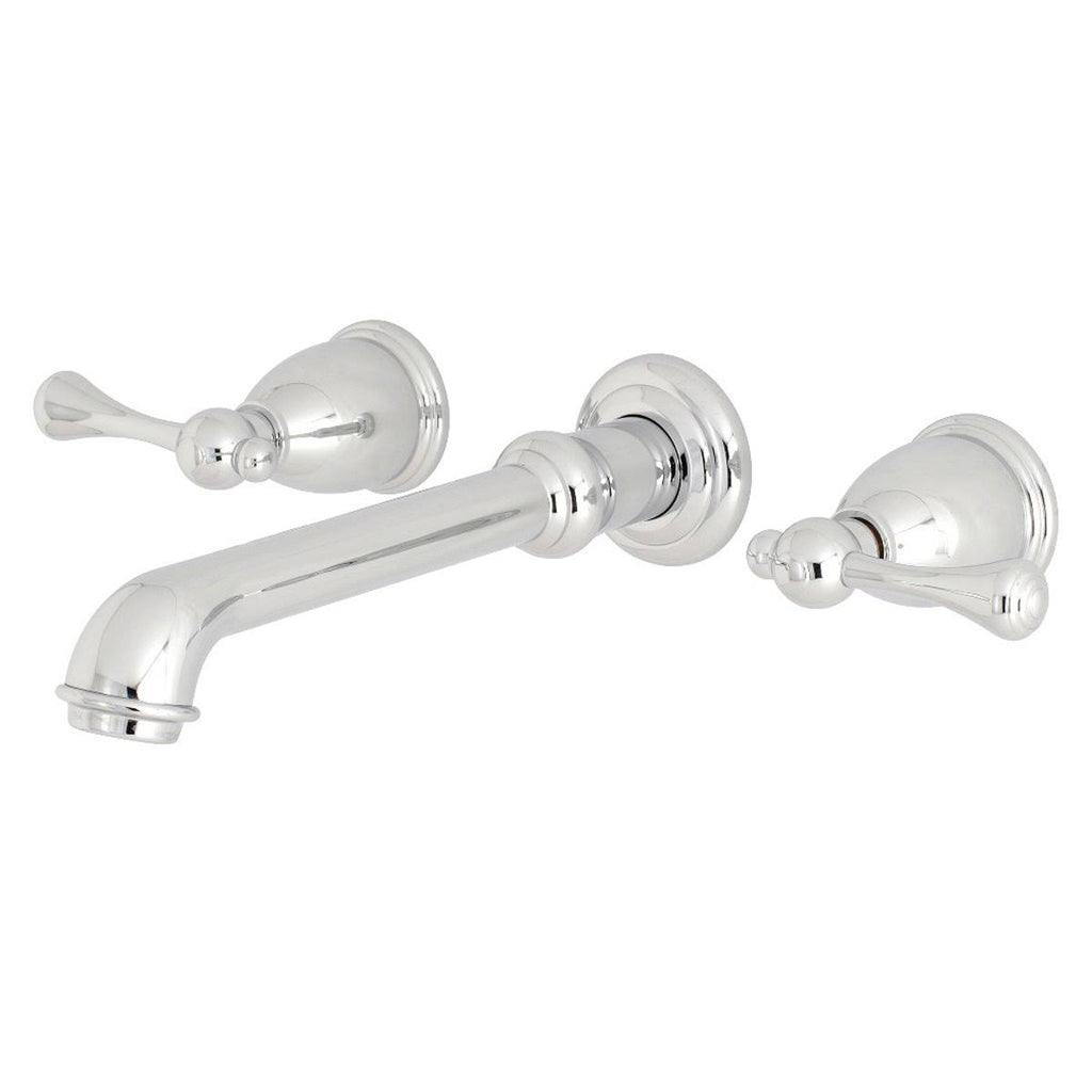 Polished Brass Center Wall Mount Bathroom Faucet P329