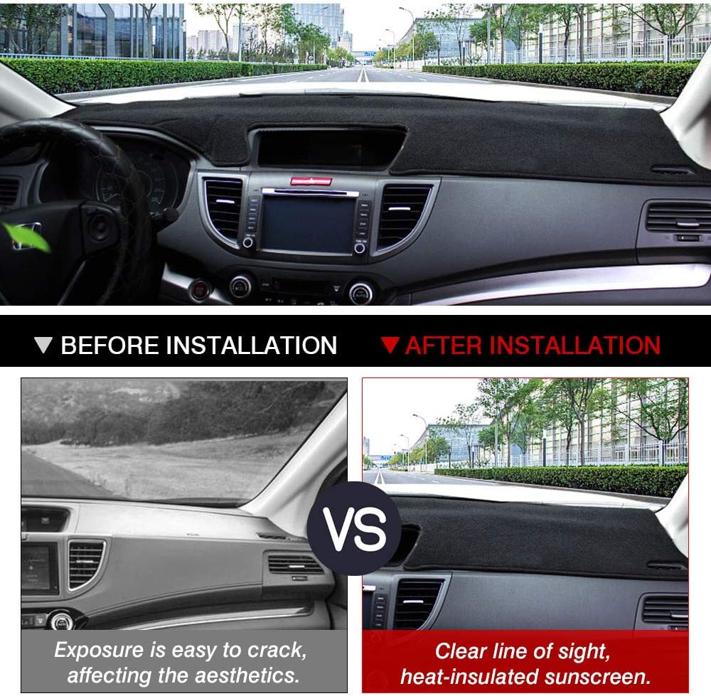 Flannel Dashboard Cover Nonslip Dash Mat Protector Y55586