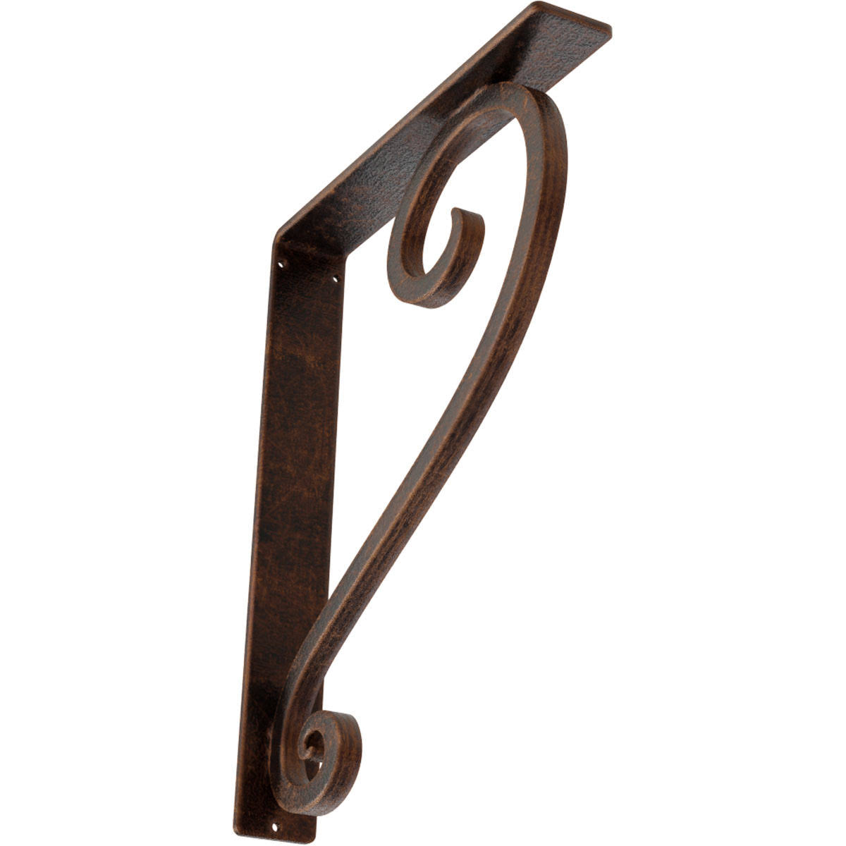 Wrought Iron Bracket Antiqued Copper T73463