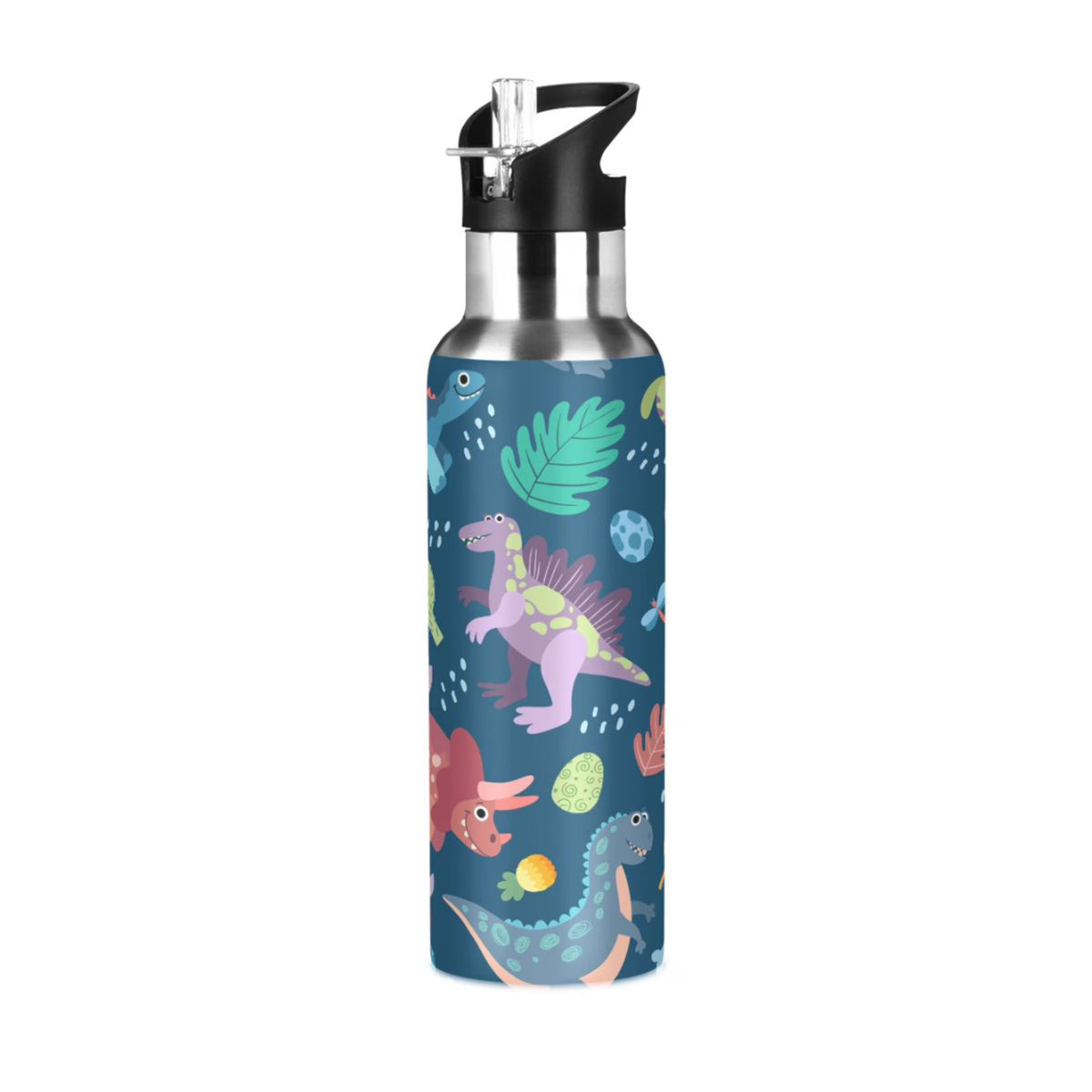 Stainless Steel Water Bottle with Straw Lid Vacuum Insulated 20 OZ U8262
