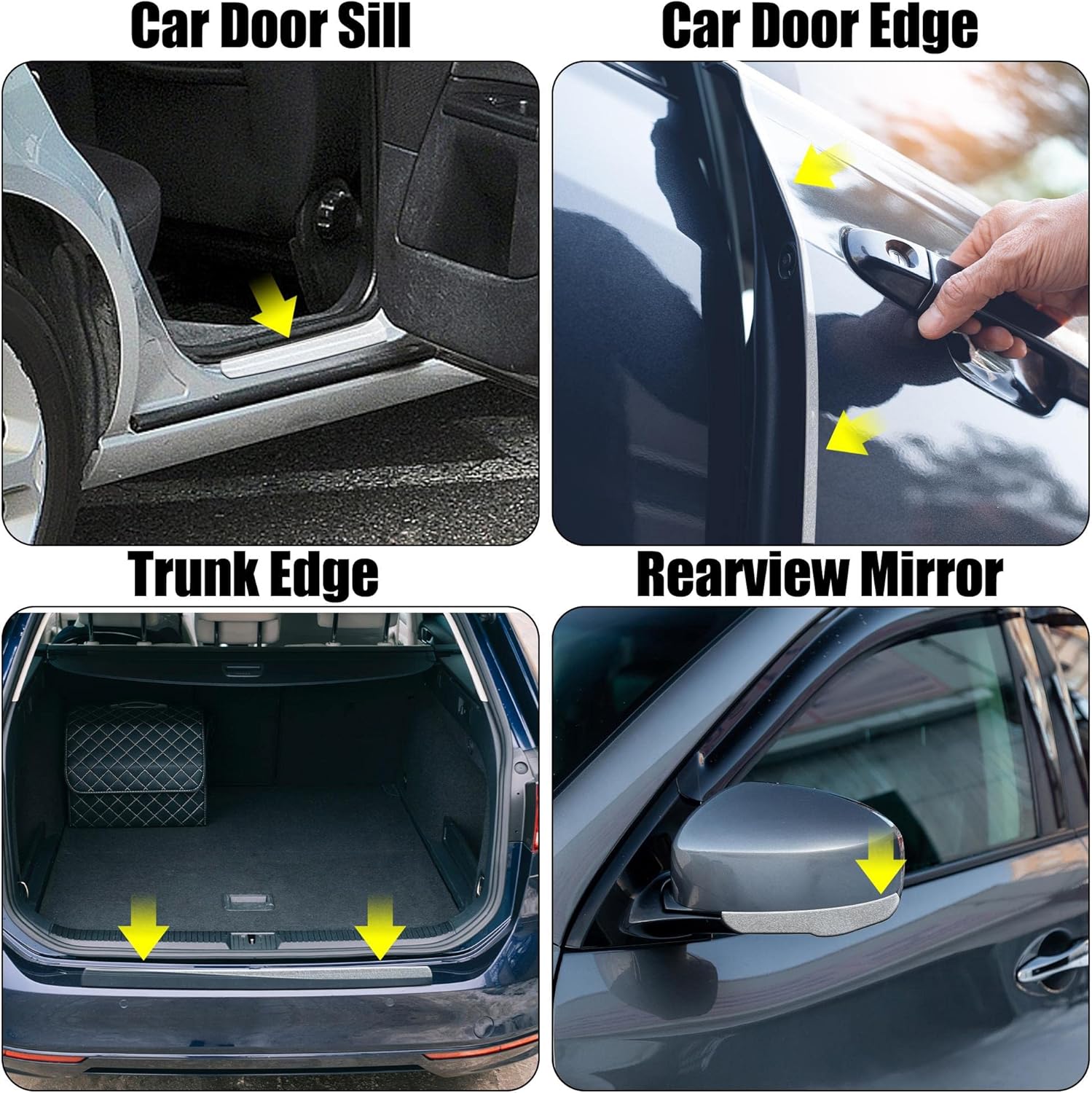 Clear Door Edge Guard Film 7cm x 5 Meter Pack of 2 O85507