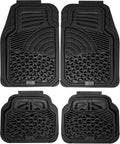 Black 4 Piece All-Weather Rubber Car Mats V474232