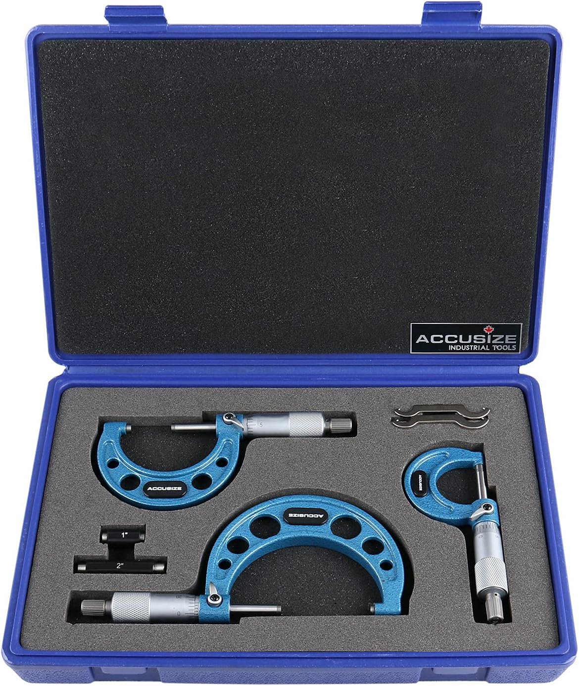 0-3 inch Outside Micrometers Carbide Tipped 3 Pc Set L1952