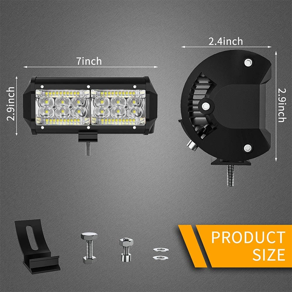 6Pcs Pack of 2 240W 24000lm LED Light Bar F8245