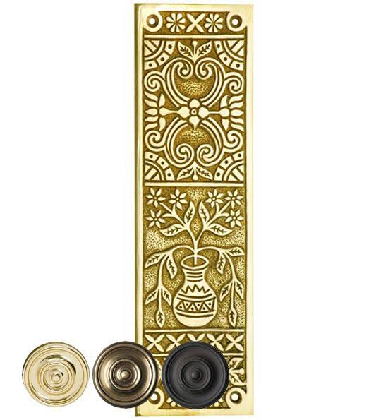 Polished Brass Solid Brass Push Plate Z2194