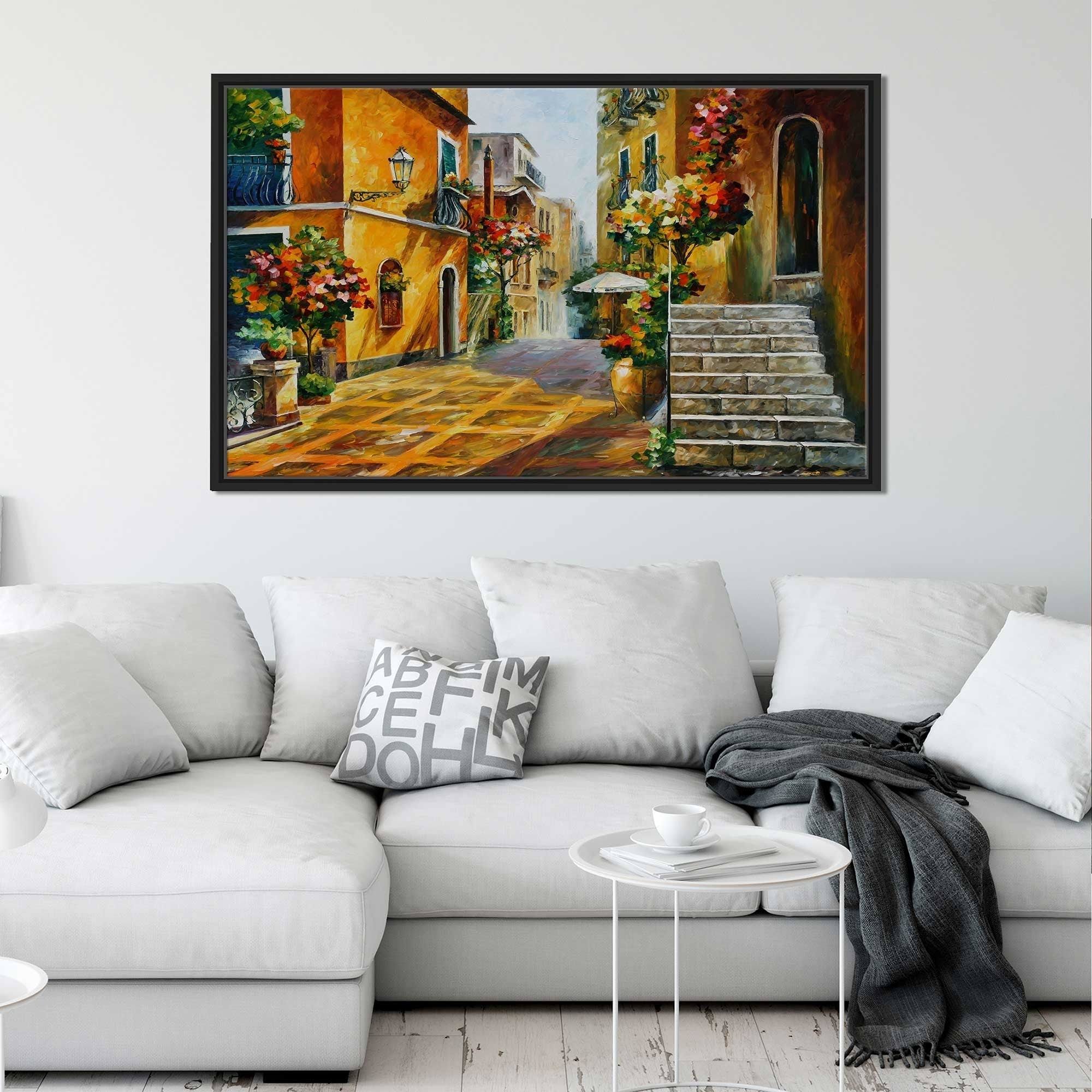 Framed Oil Painting Print on Canvas O27464