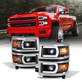 Black LED DRL Projector Headlights G580667