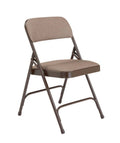 Walnut/Brown 2-Hinge Folding Chairs, Set of 4 Y851