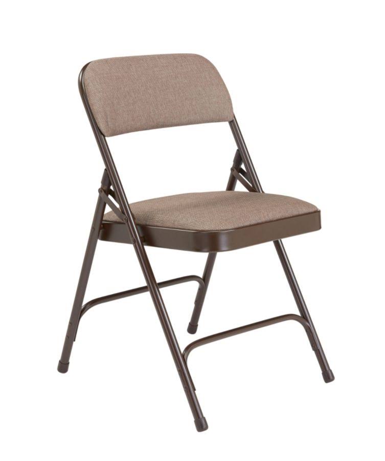 Walnut/Brown 2-Hinge Folding Chairs, Set of 4 Y851
