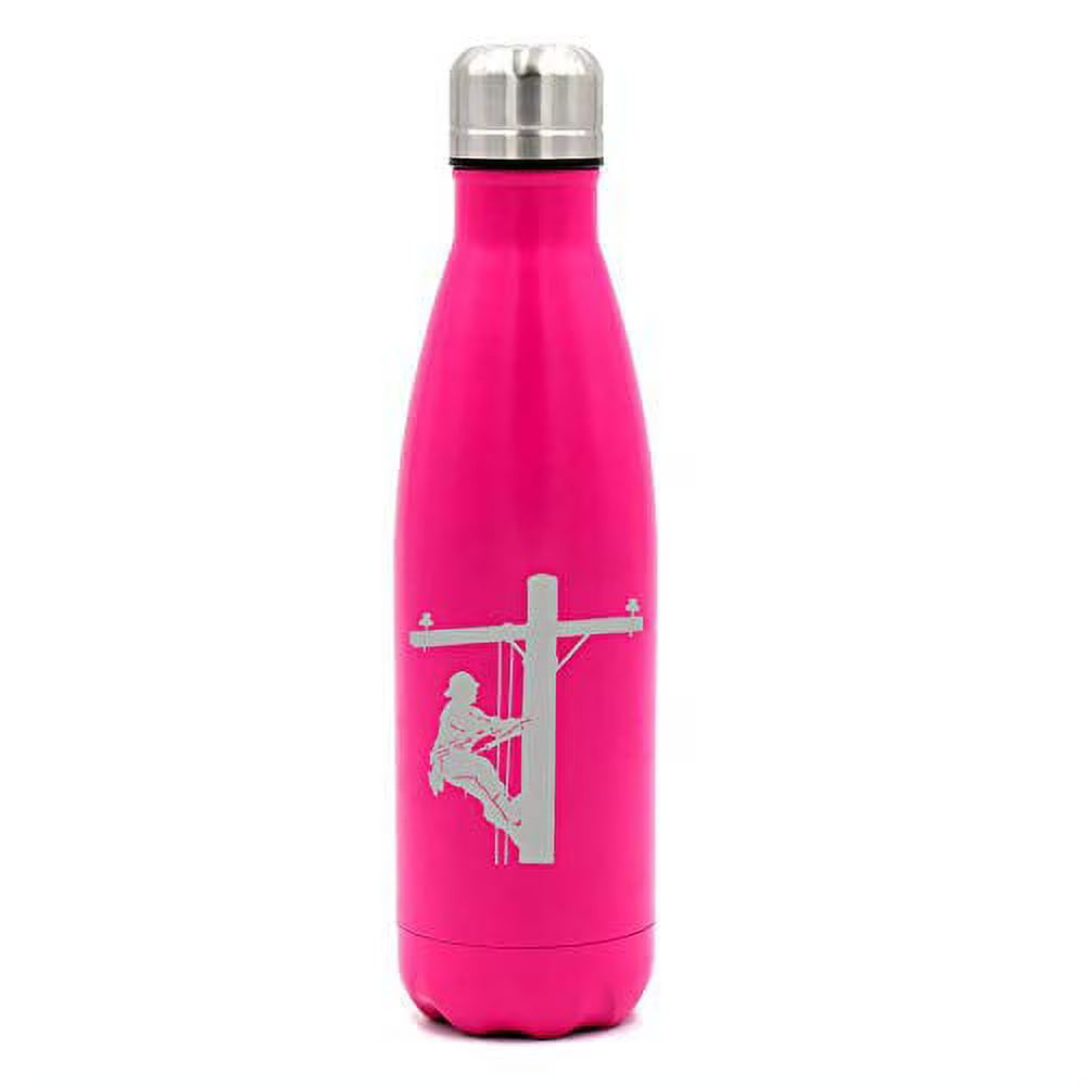 17 oz. Double Wall Vacuum Insulated Stainless Steel Water Bottle Travel Mug Cup A8360