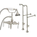 Brushed Nickel Clawfoot Tub Faucet with Handshower R79143
