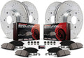 Z23 Carbon Fiber Brake Pads with Drilled & Slotted Brake Rotors Kit C550249