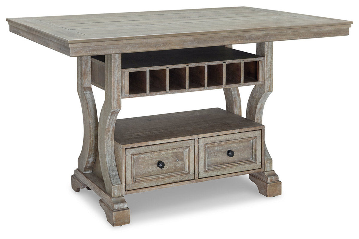 Rectangular Wood Dining Table in Light Gray Z807