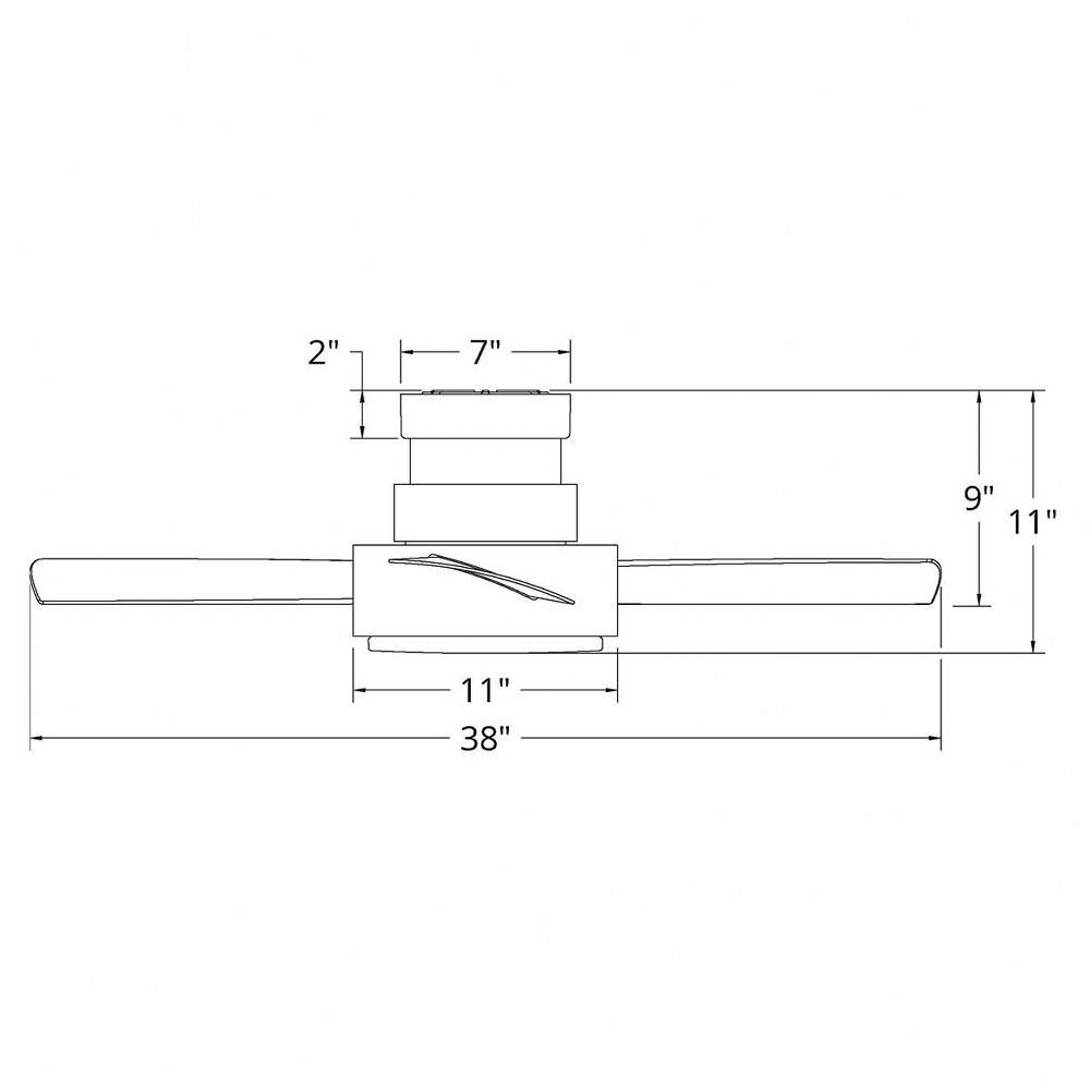 38 Flush Mount Smart Ceiling Fan Z646005
