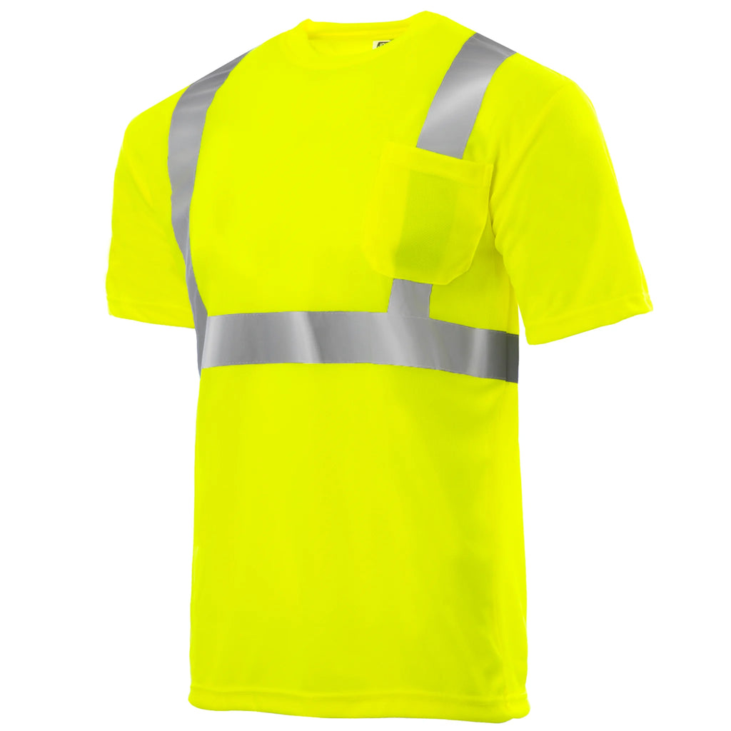 5-Pack Hi-Vis Short-Sleeve Work Safety T-Shirt U128444