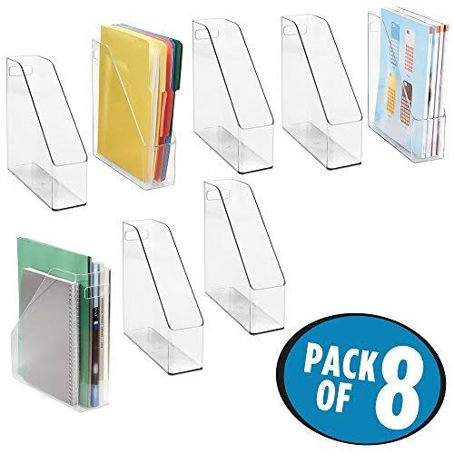 Plastic File Folder Bin Storage Organizer with Handle Y993697