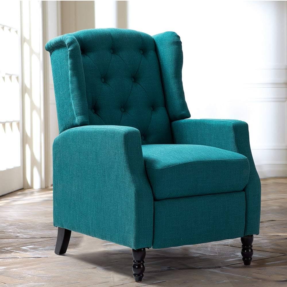 Pink Tufted Manual Recliner C16822