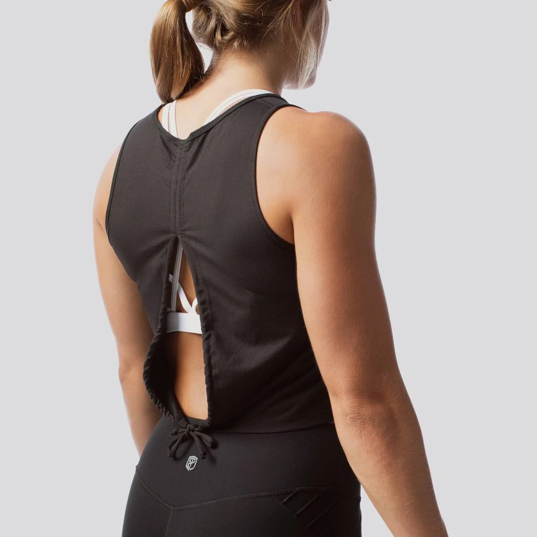 Black Crop Tank X2412