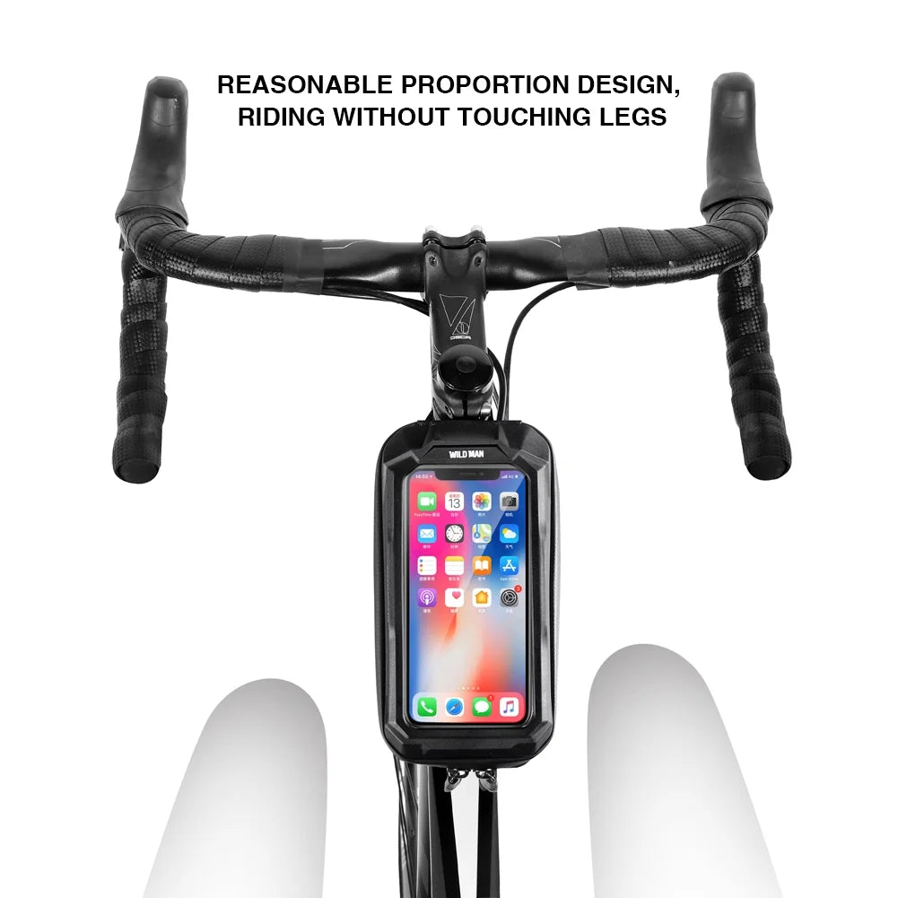 Black Waterproof Hard Shell Bicycle Bag H269536
