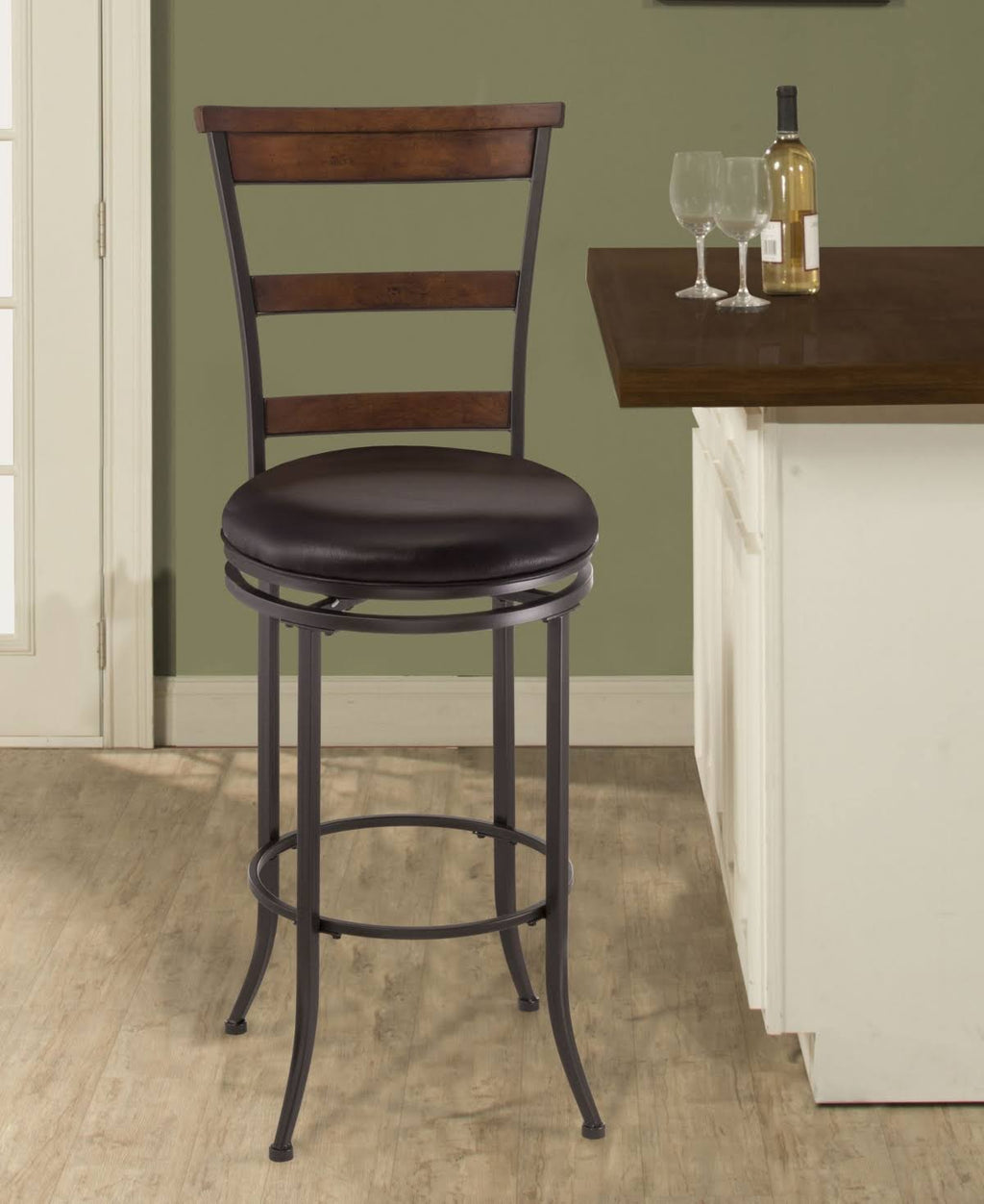 Swivel Ladder Back Bar Stool E58984