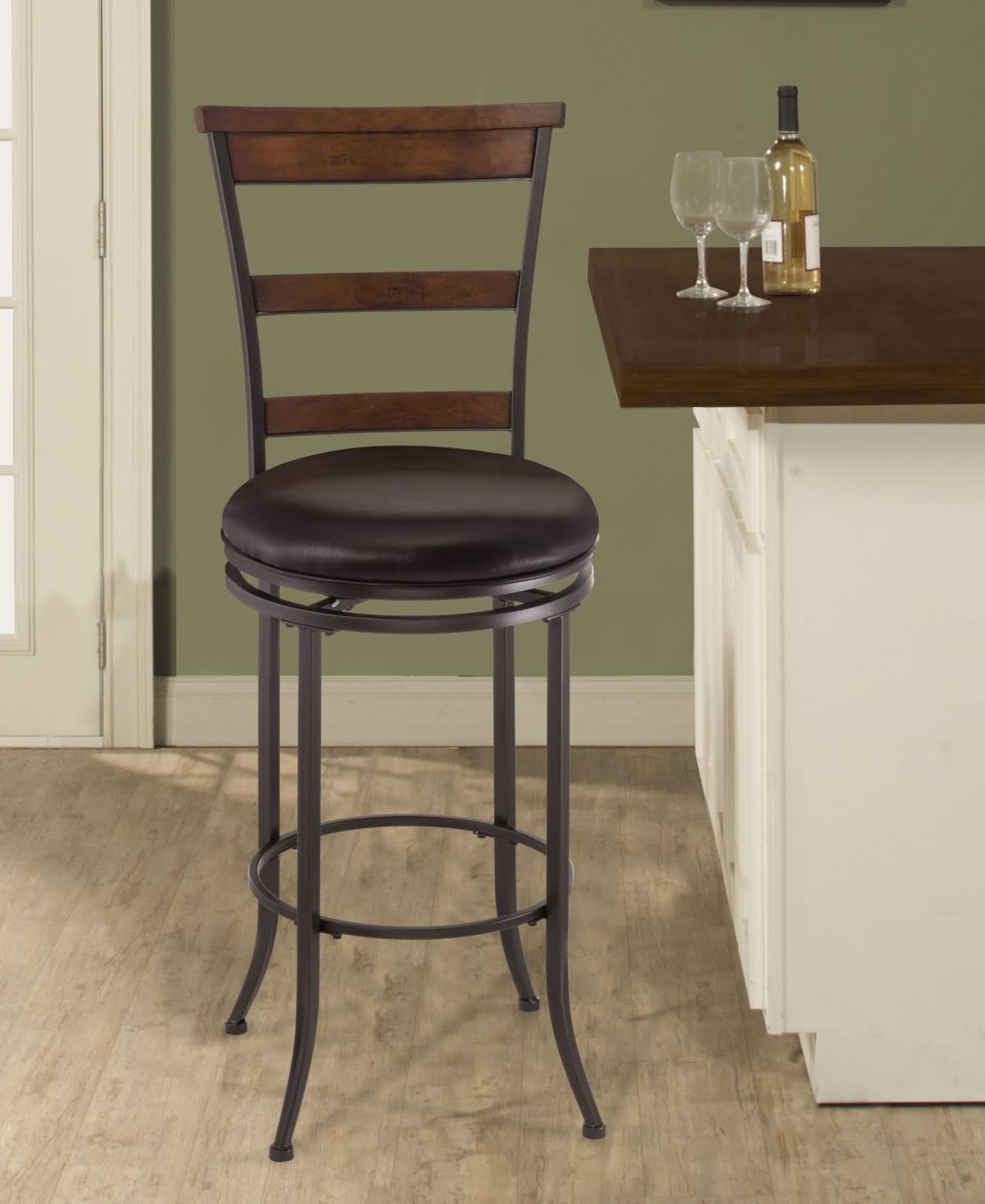 Swivel Ladder Back Bar Stool E58984