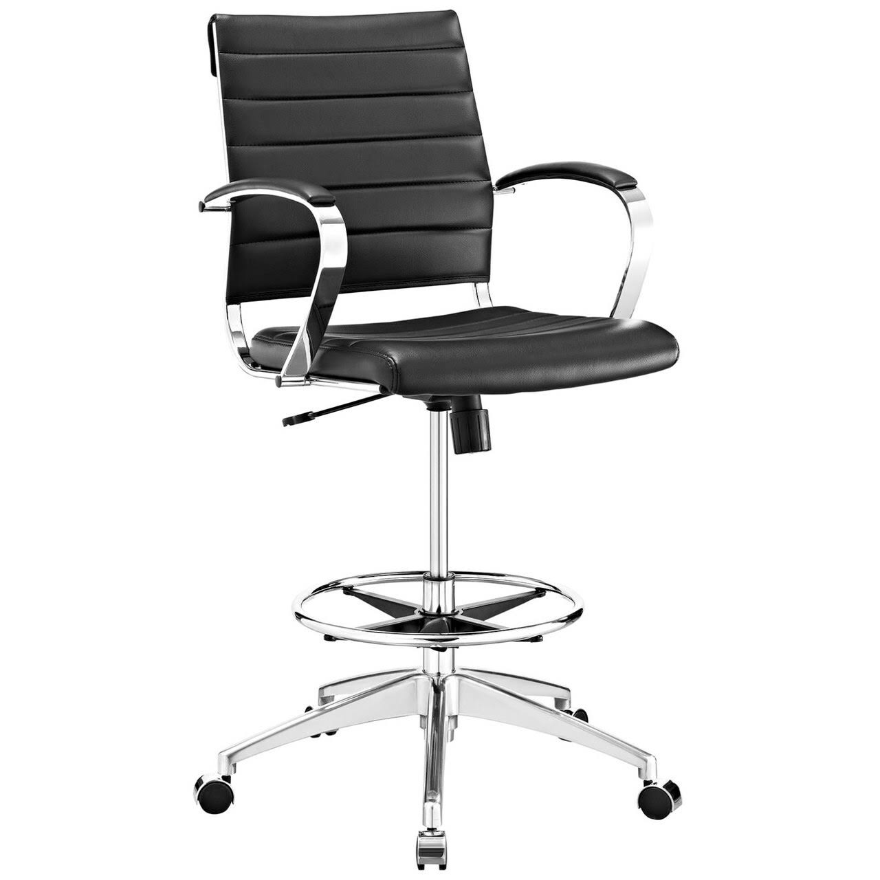 Black Faux Leather Office Chair A716118