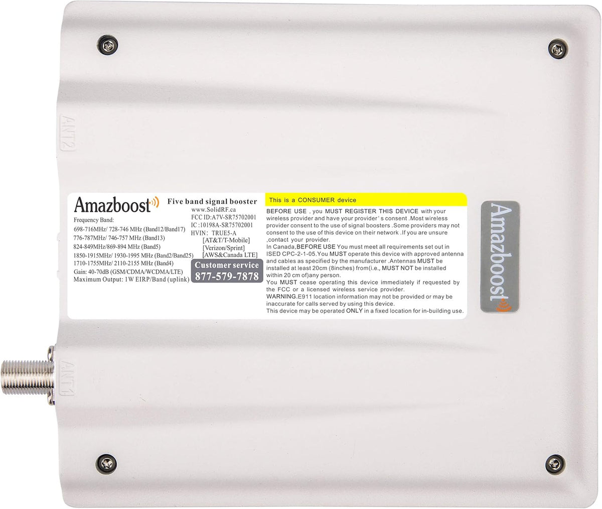 Cell Phone Signal Booster Up to 8,000 sq ft, 5G 4G 3G-Compatible Q645864
