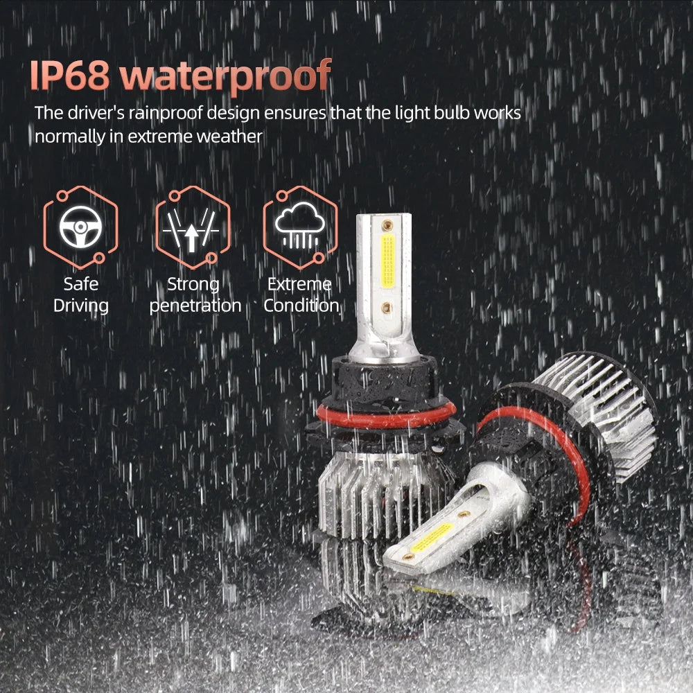 9007 HB5 High Low Dual Beam LED Headlight Bulbs Kit, 2pcs N9220