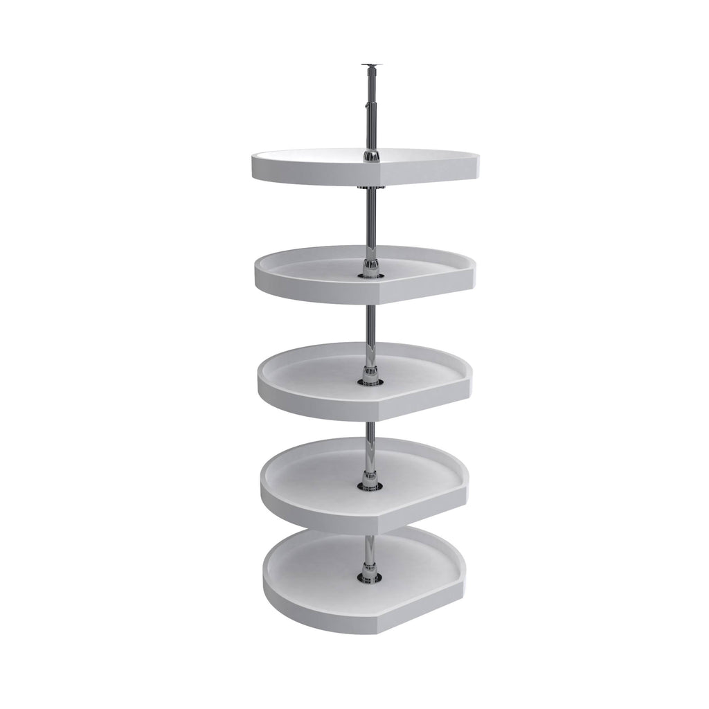 White 5 Shelf Pantry Lazy Susan G307