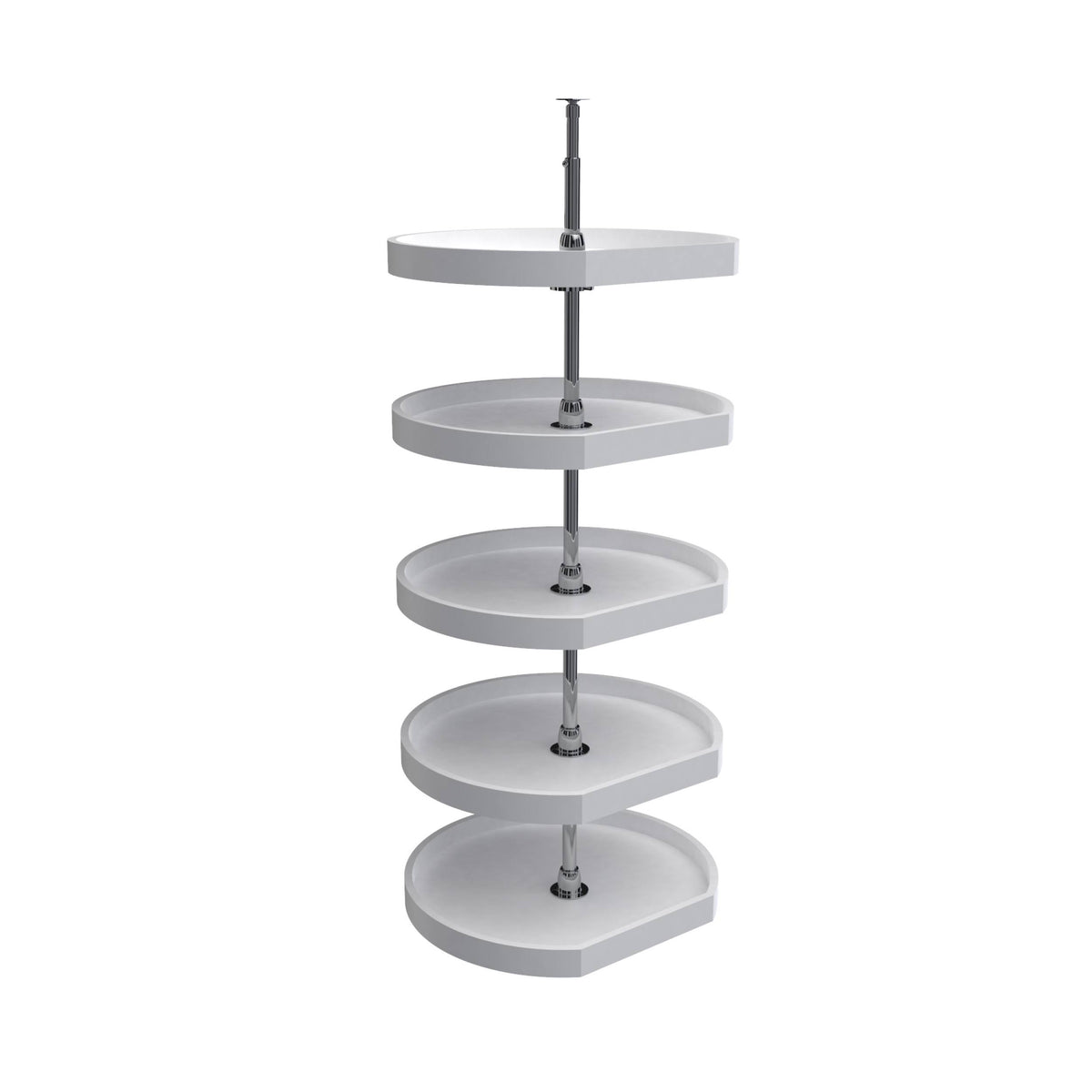 White 5 Shelf Pantry Lazy Susan G307