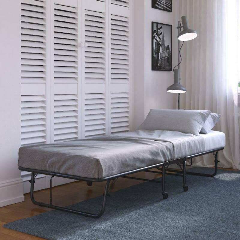 Folding Bed Cot with Foam Mattress D72442