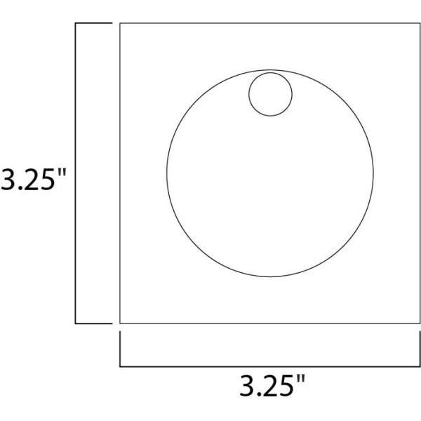 Satin Aluminum LED Step Light A334