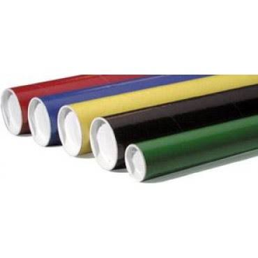 Capped Mailing Tubes, Yellow, 24/Carton S2417
