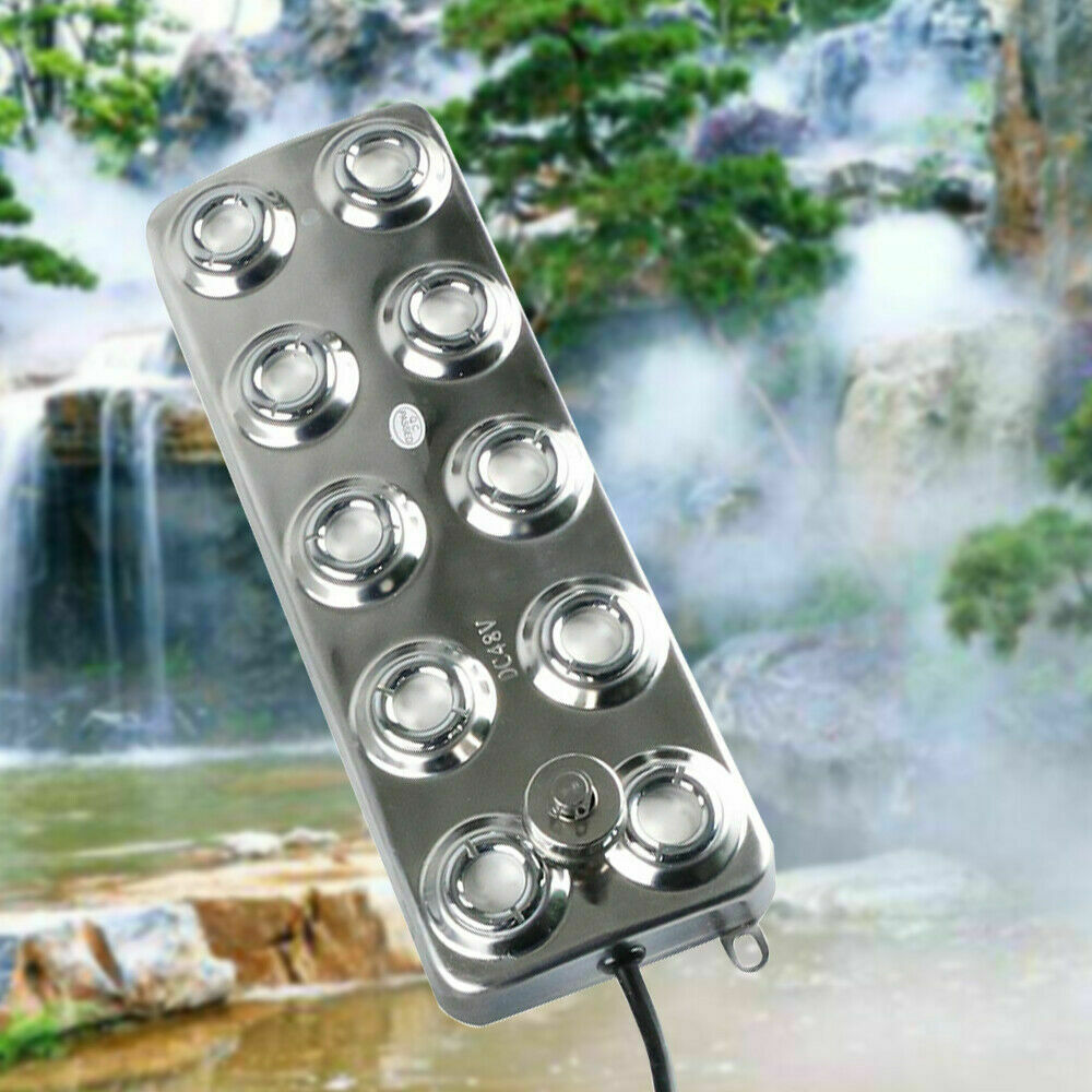 10 Heads 360W 6KG/H 304 Stainless Steel Mist Maker Fogger H434365